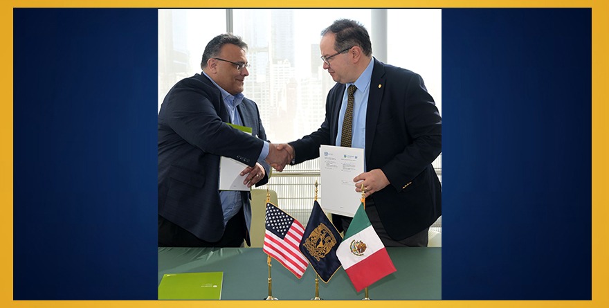 FIRMAN CONVENIO DE COLABORACIÓN UNAM Y LEHMAN COLLEGE, DE NUEVA YORK